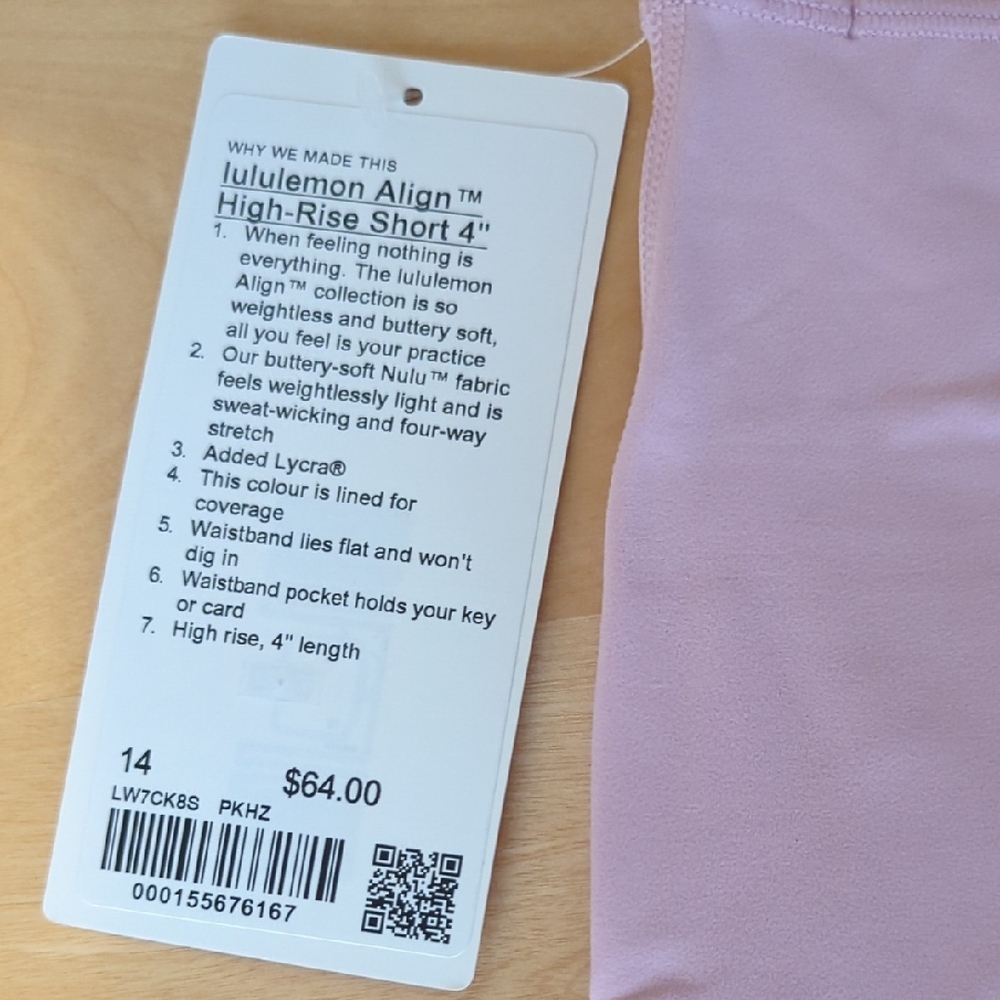 lululemon Align High-Rise Short 4" Brand New - Picture 4 of 14
